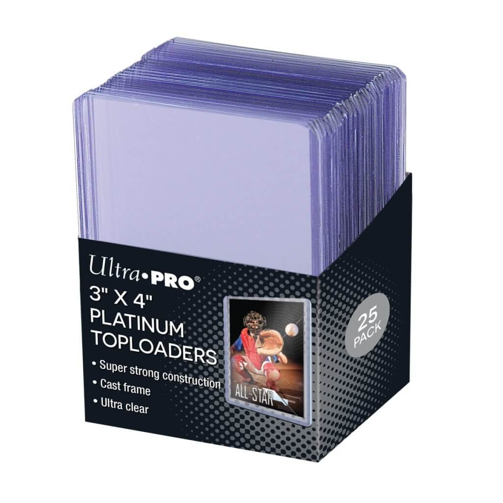 ULTRA PRO - TOPLOADER - 3" X 4" Ultra Clear Platinum PK 25