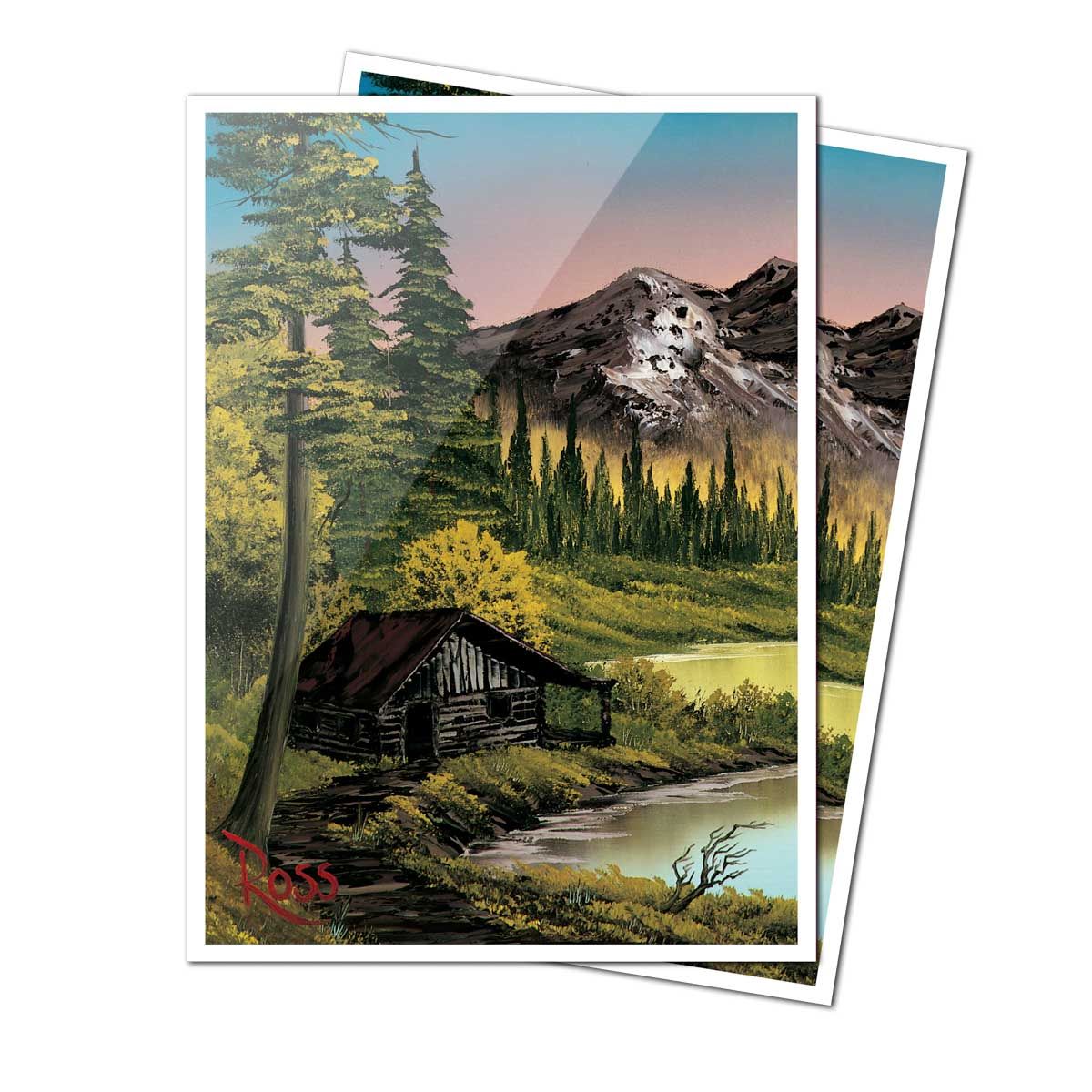 Ultra Pro: UP16509 Bob Ross Mountain Retreat 105ct APEX Deck Protector Sleeves (105 pack)