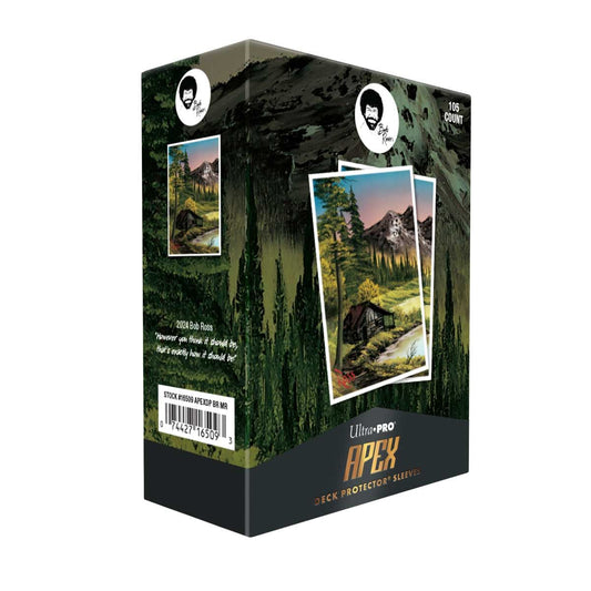 Ultra Pro: UP16509 Bob Ross Mountain Retreat 105ct APEX Deck Protector Sleeves (105 pack)