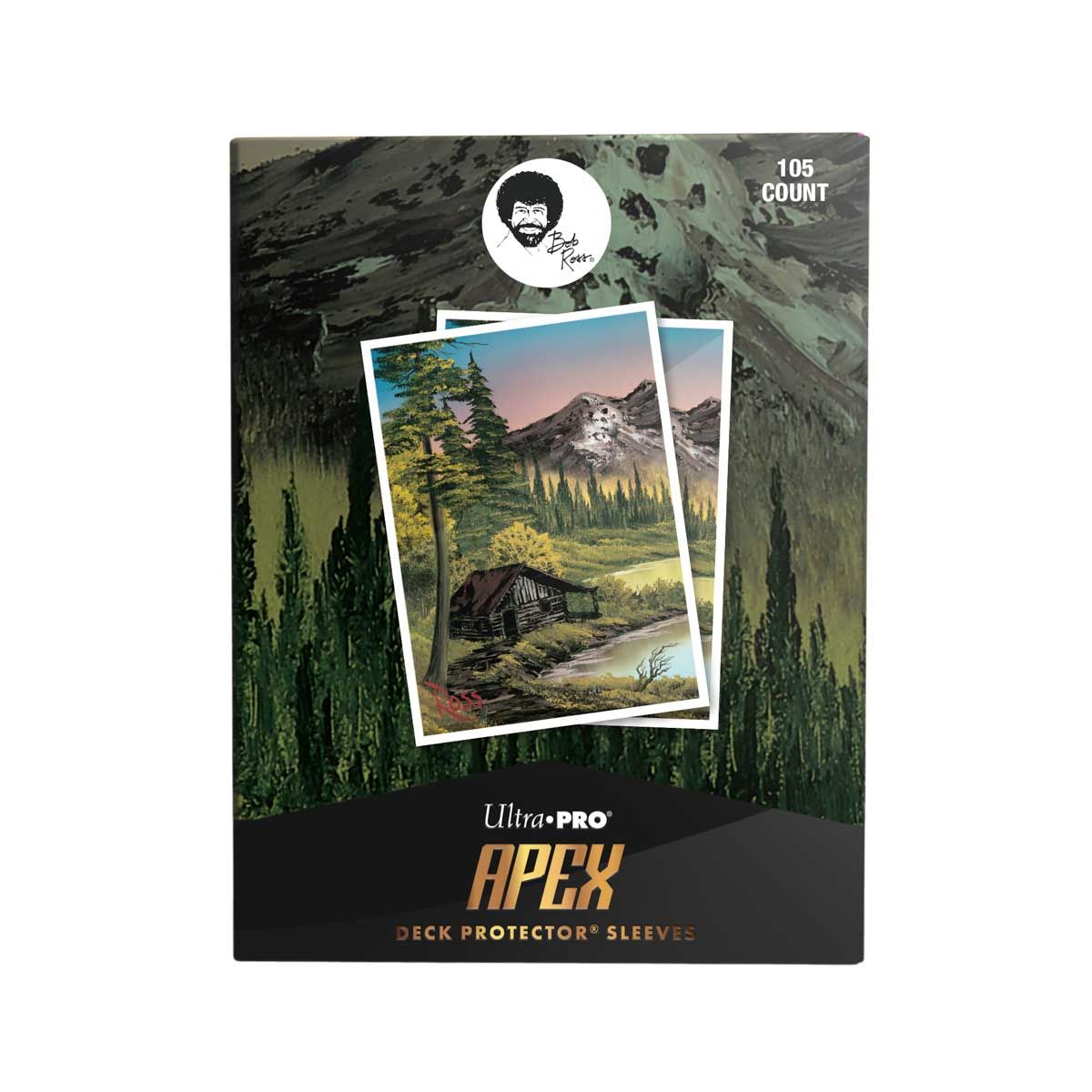 Ultra Pro: UP16509 Bob Ross Mountain Retreat 105ct APEX Deck Protector Sleeves (105 pack)