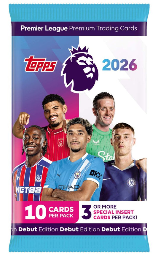 Topps Premier League 2026 Trading Cards: Booster Pack
