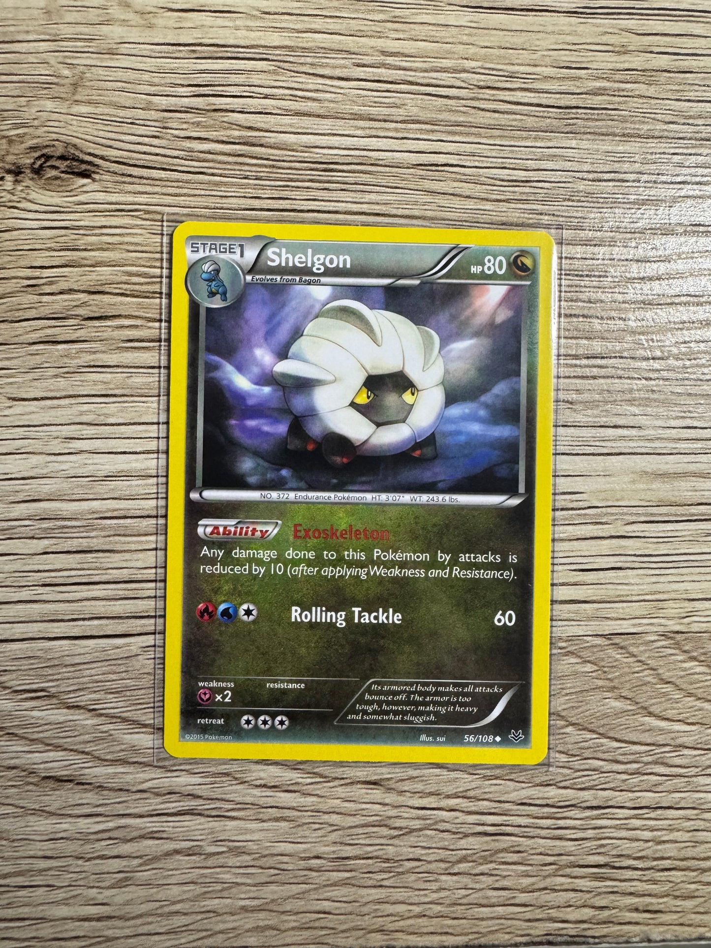 Shelgon Uncommon XY - Roaring Skies 56/108 NM