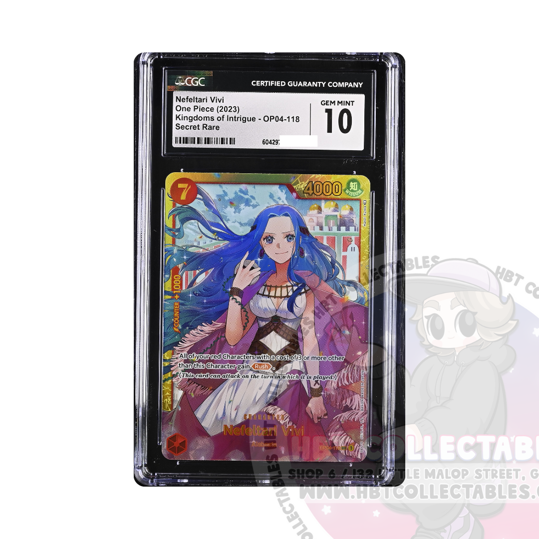 One Piece CG: CGC Gem Mint 10 - Nefeltari Vivi: Kingdoms of Intrigue OP04-118 SR