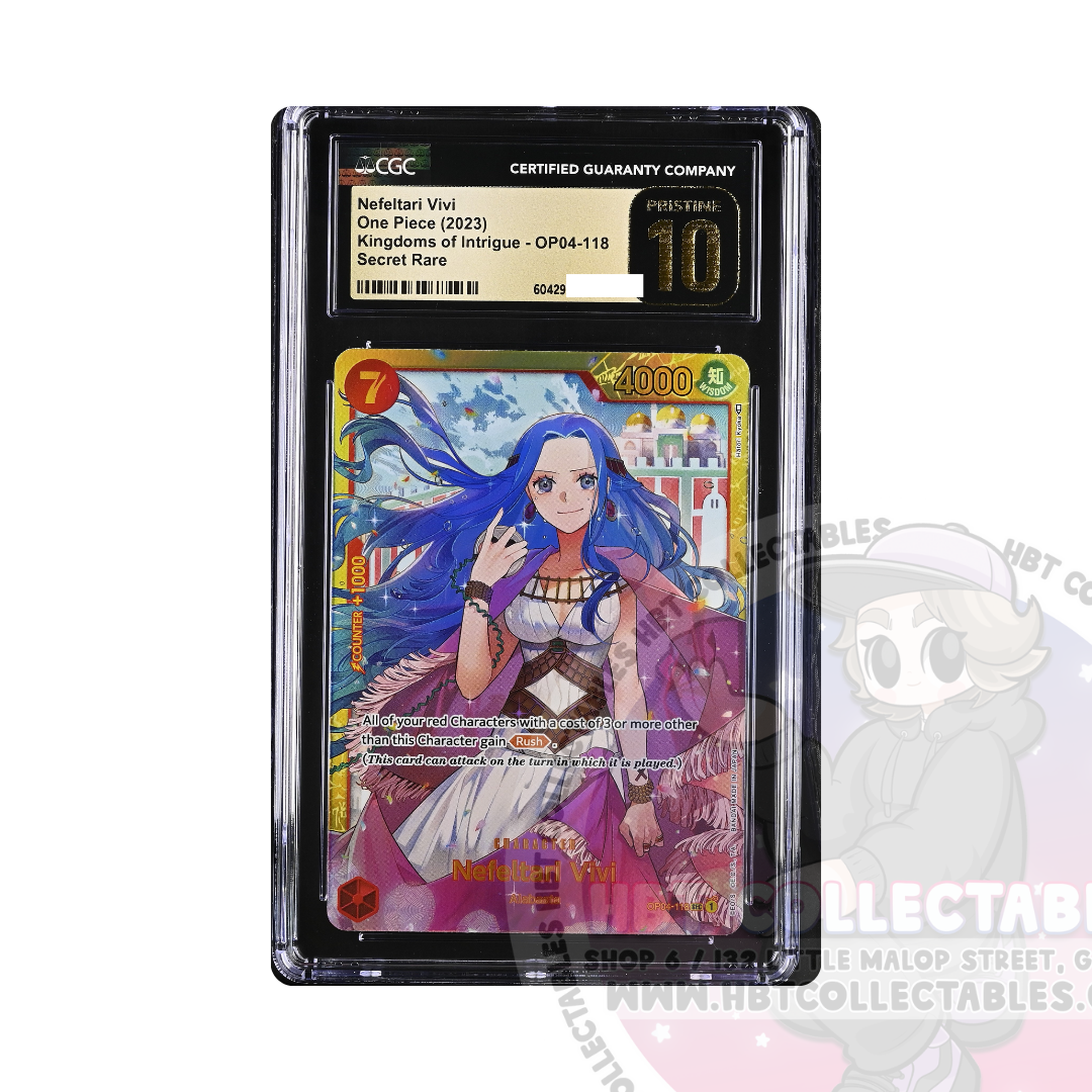 One Piece CG: CGC Pristine 10 - Nefeltari Vivi: Kingdoms of Intrigue OP04-118 SR