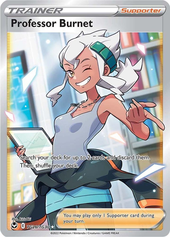 Pokemon TCG Single: Professor Burnet - Silver Tempest Trainer Gallery (TG26)