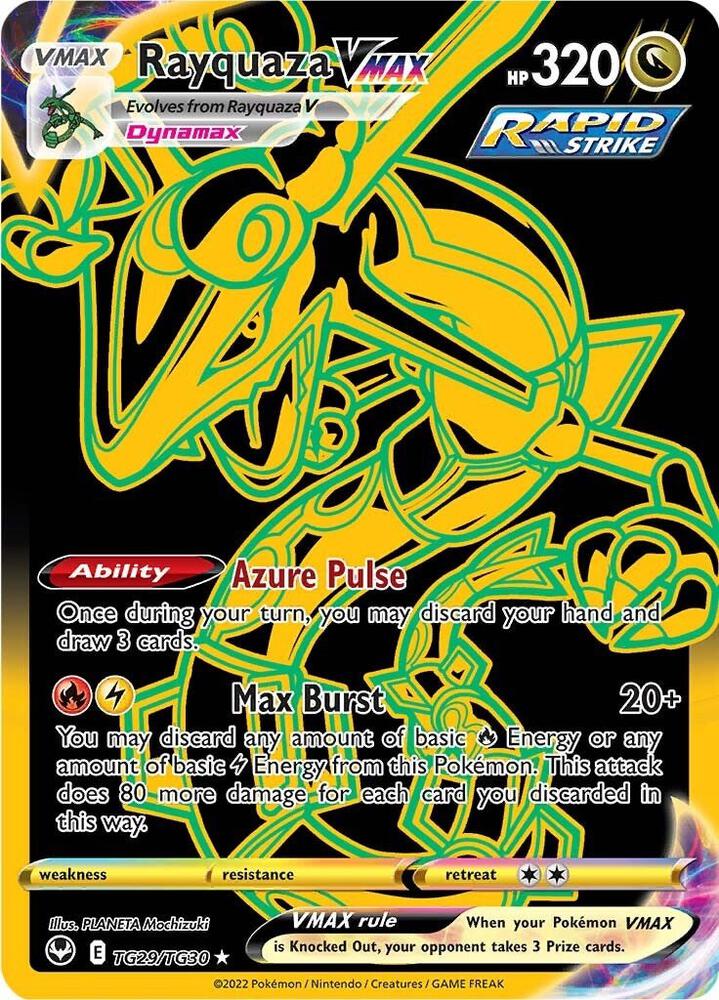 Pokemon TCG Single: Rayquaza VMAX - Silver Tempest Trainer Gallery (TG29)