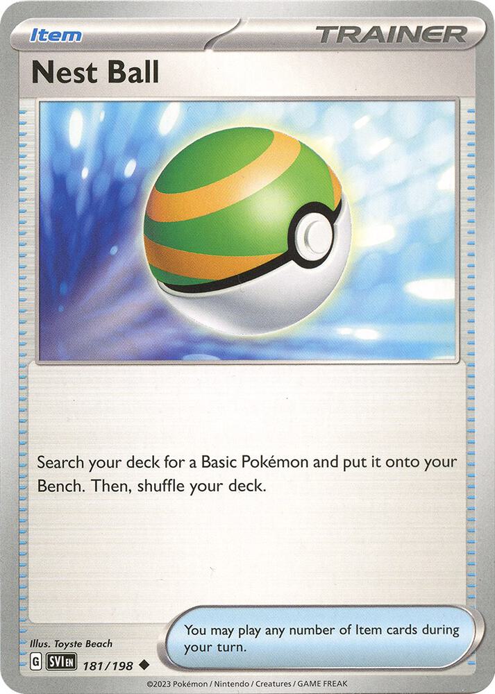 Trainer: Item - Nest Ball 181/198