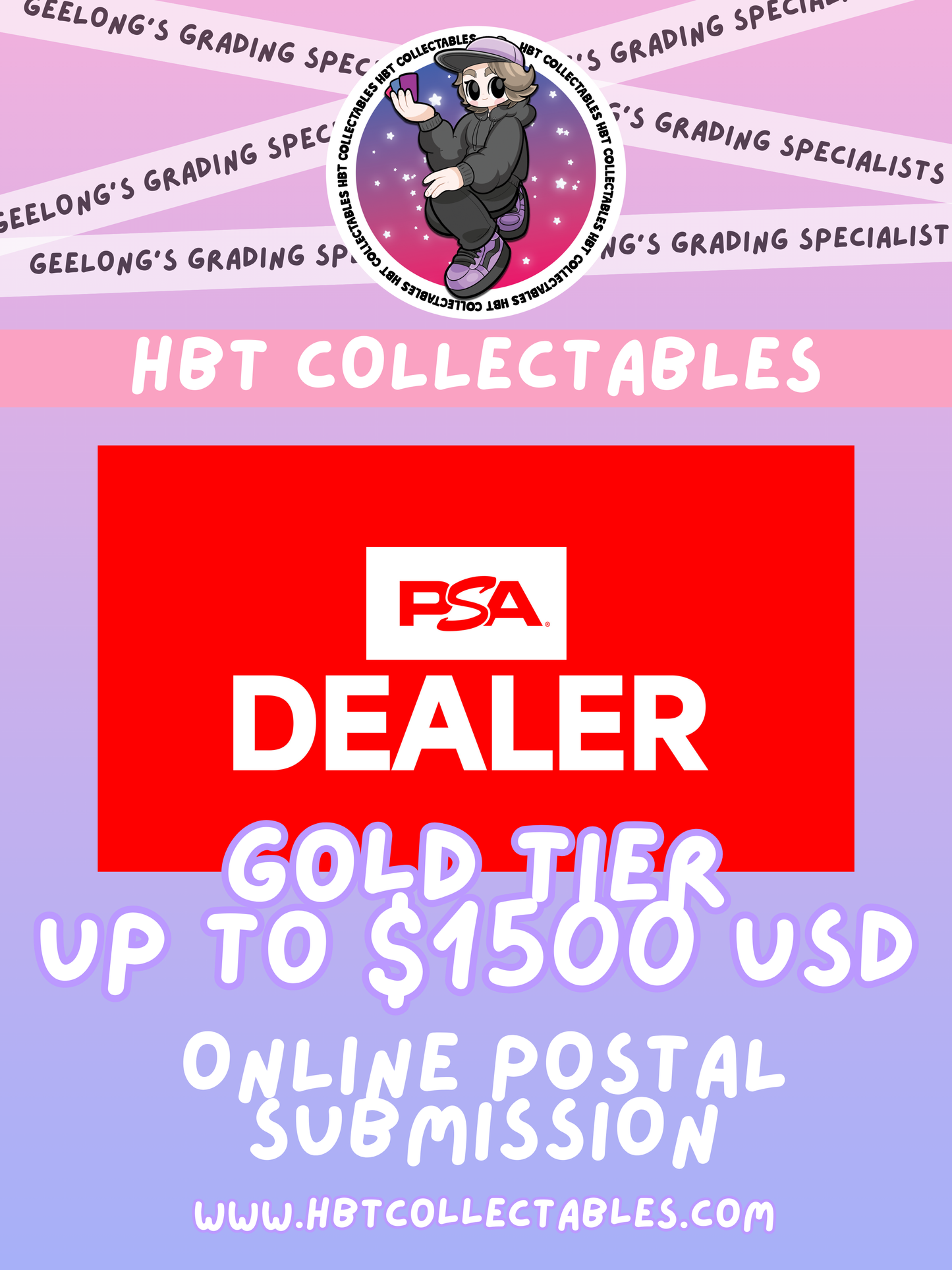 PSA Grading: Postal Submission - Gold Tier