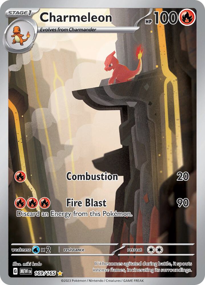 Pokemon TCG: Charmeleon - 169/165 - SV: Scarlet & Violet 151 (MEW)