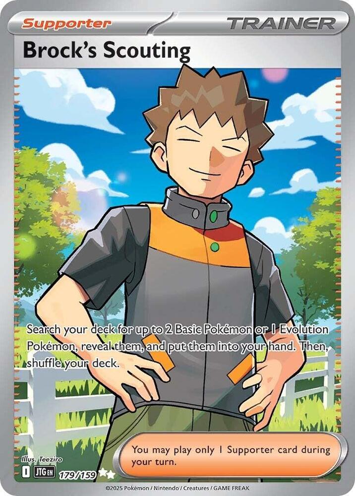 Pokemon TCG: Brock's Scouting - 179/159 - SV09: Journey Together (JTG)