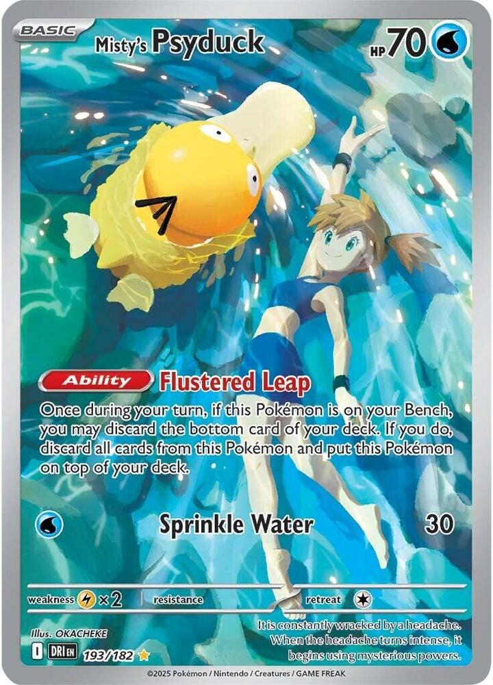 Pokemon TCG: Misty's Psyduck - 193/182 - SV10: Destined Rivals (DRI)