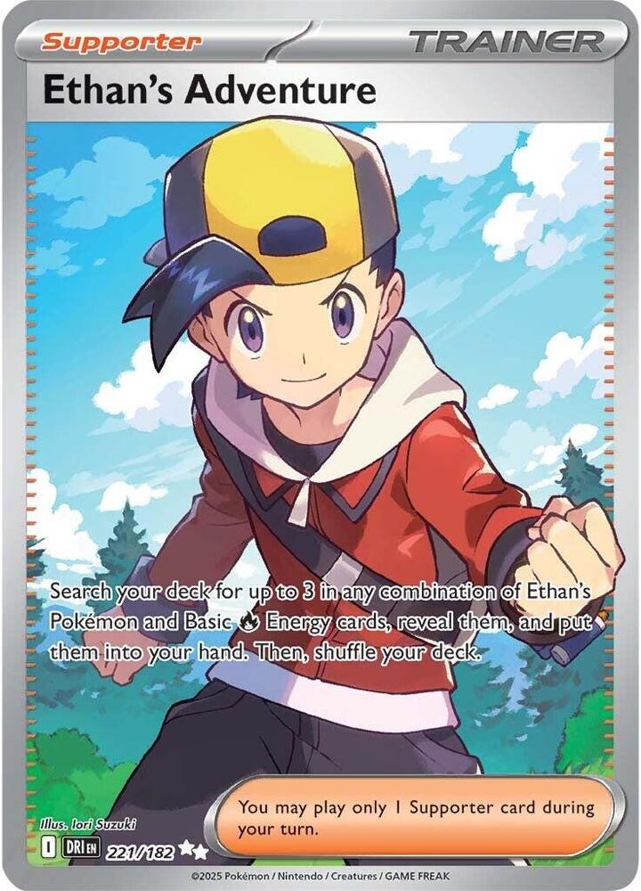 Pokemon TCG: Ethan's Adventure - 221/182 - SV10: Destined Rivals (DRI)