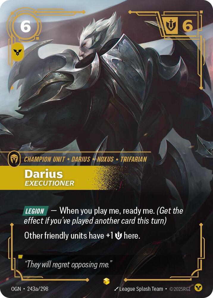 Riftbound TCG: Darius - Executioner (Alternate Art) - Origins (OGN)