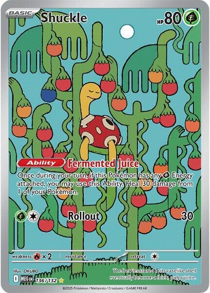 Pokemon TCG Single: Shuckle - 136/132 - ME01: Mega Evolution (MEG)