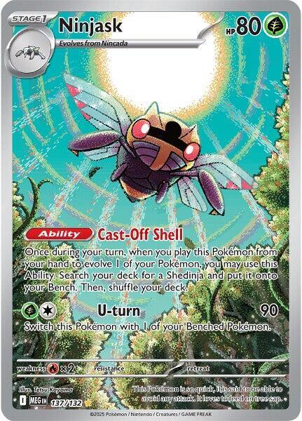 Pokemon TCG Single: Ninjask - 137/132 - ME01: Mega Evolution (MEG)