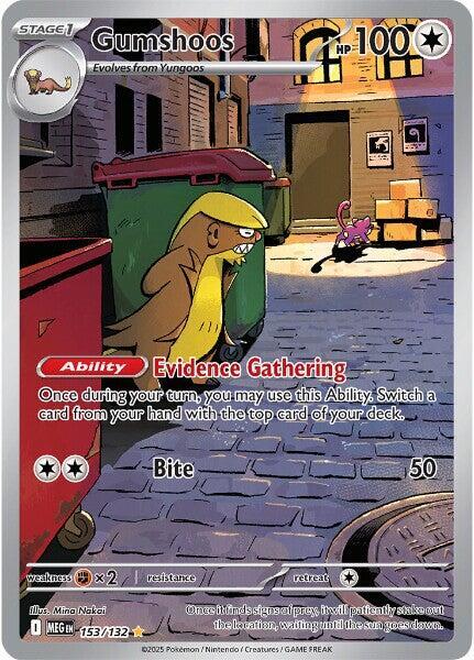 Pokemon TCG Single: Gumshoos - 153/132 - ME01: Mega Evolution (MEG)