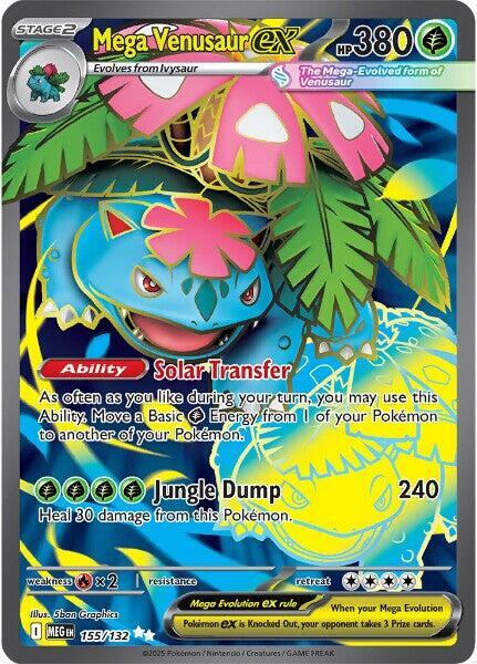 Pokemon TCG Single: Mega Venusaur ex - 155/132 - ME01: Mega Evolution (MEG)