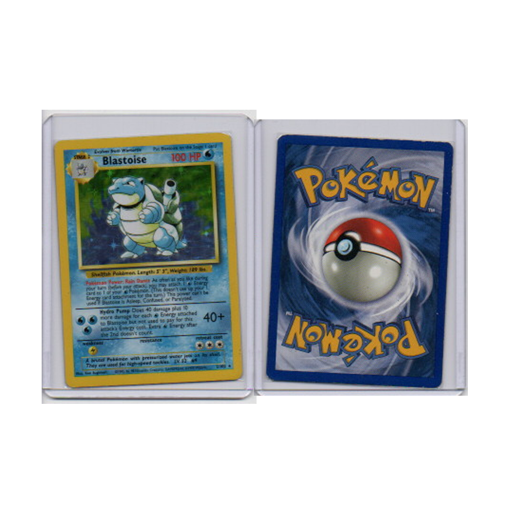 Pokemon TCG Single: Blastoise 2/102 Base Set (LP-MP)
