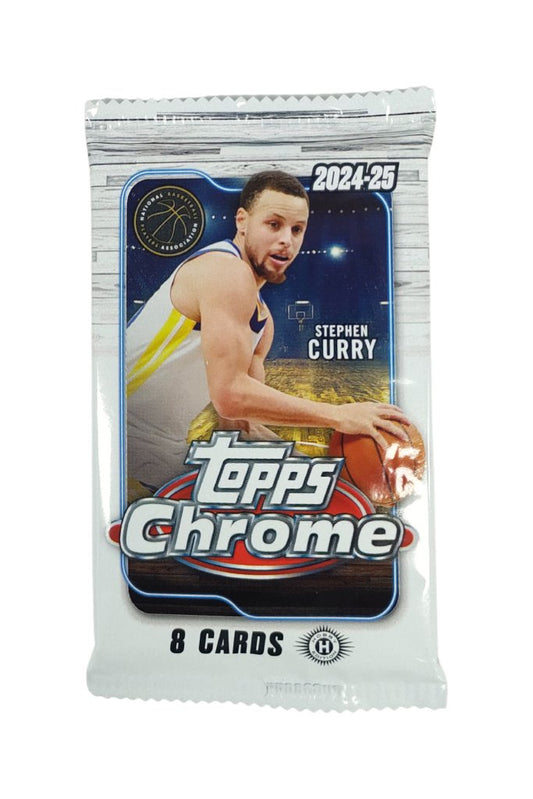 2024/25 Topps Chrome NBA Basketball Hobby Box (12 packs)