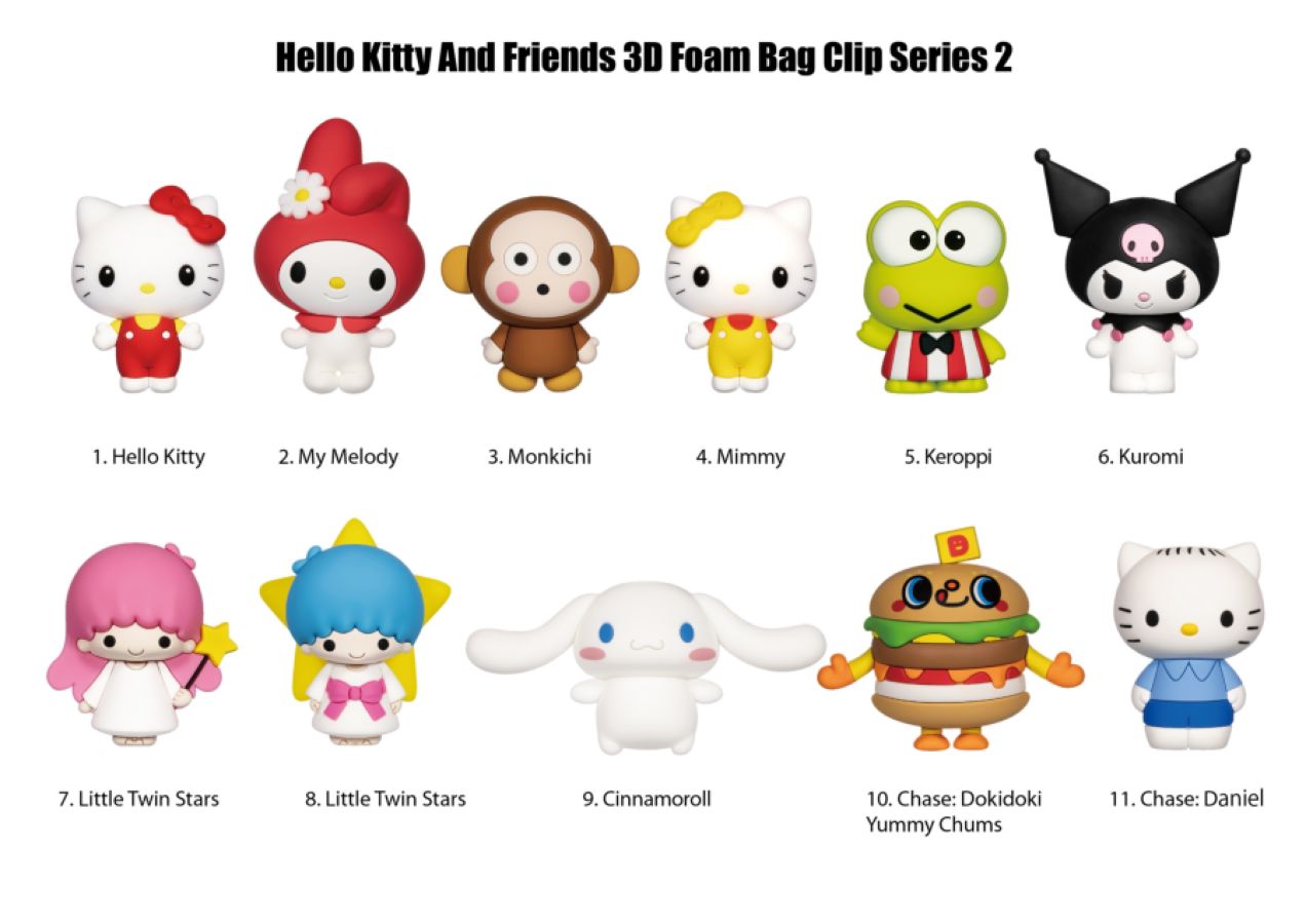 Hello Kitty - 3D PVC Bag Clips Series 2 Blind Bag *ASSORTED*