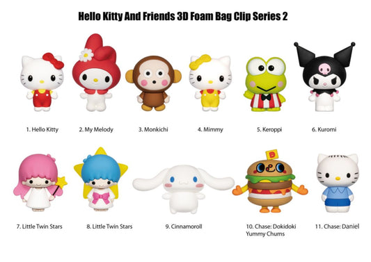 Hello Kitty - 3D PVC Bag Clips Series 2 Blind Bag *ASSORTED*