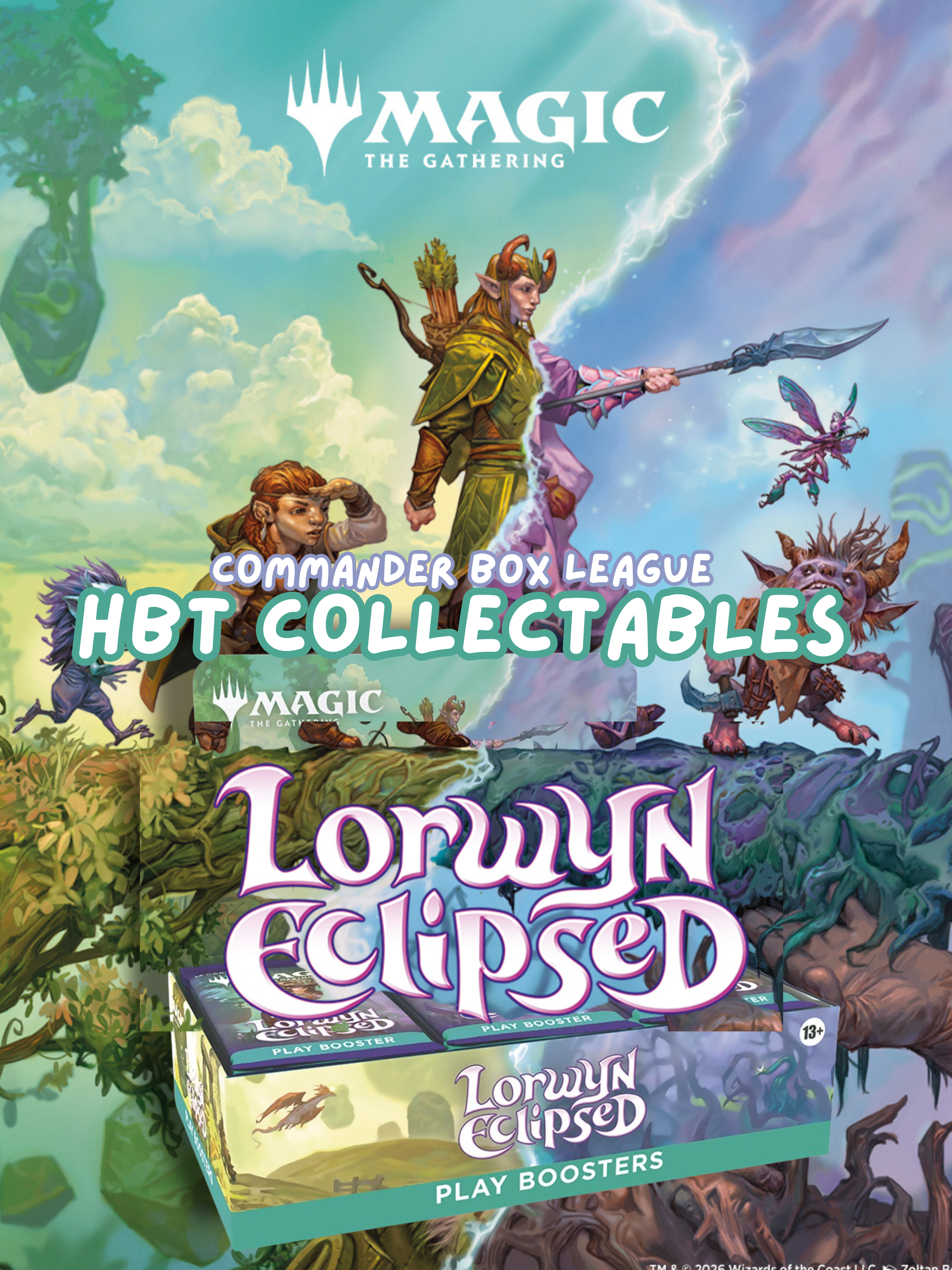 Magic: The Gathering - Lorwyn Eclipsed Play Booster Box Commander Leag HBT Collectables Magic: The Gathering - Lorwyn Eclipsed Play Booster Box Commander Leag HBT Collectables
