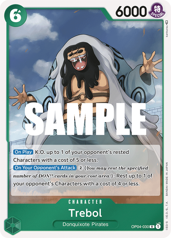 One Piece Card Game: Trebol OP04-030 Playset (4 Cards)