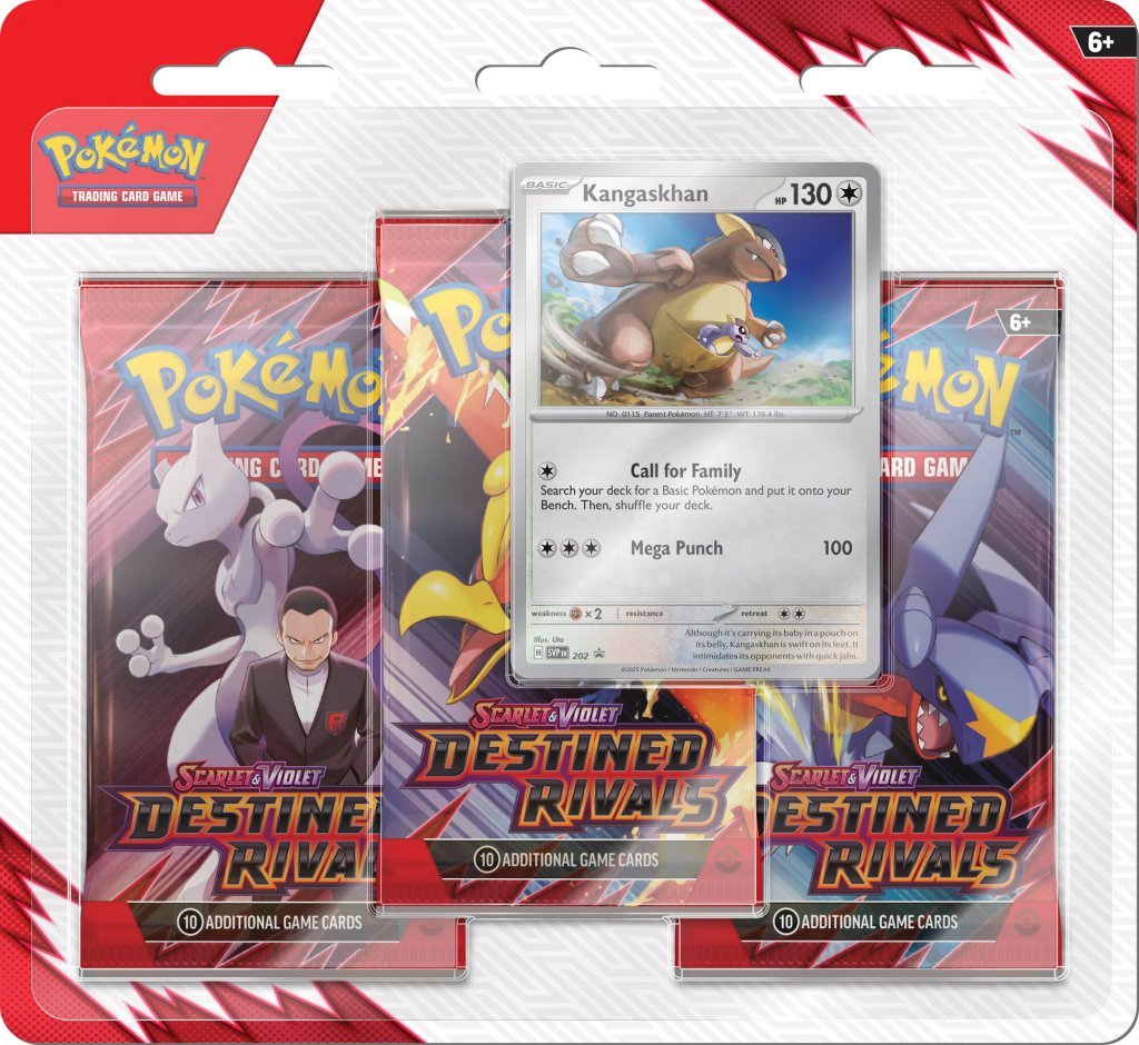 Pokemon TCG: Scarlet & Violet Destined Rivals Three Booster Blister (ASSORTED)