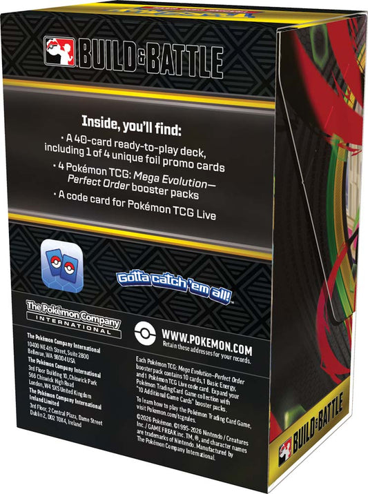 Pokémon TCG: Mega Evolution— Perfect Order Build & Battle Box
