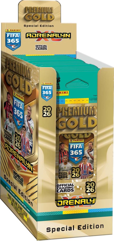 Panini FIFA 365 Adrenalyn XL 2026 Soccer - Premium Gold Eco Blister