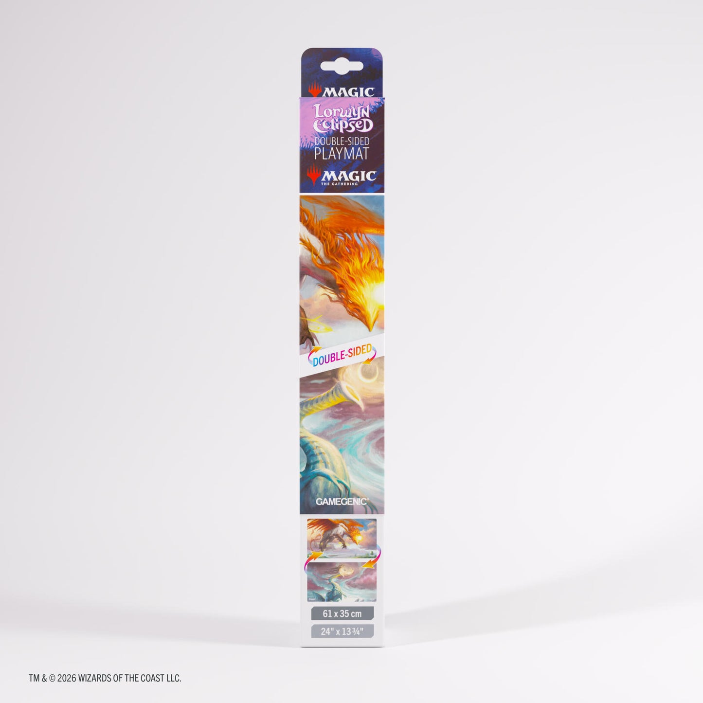 Gamegenic - Magic: The Gathering Lorwyn Eclipsed Double-sided Playmat - Eirdu, Carrier of Dawn/Isilu, Carrier of Twilight (61cm x 35cm)