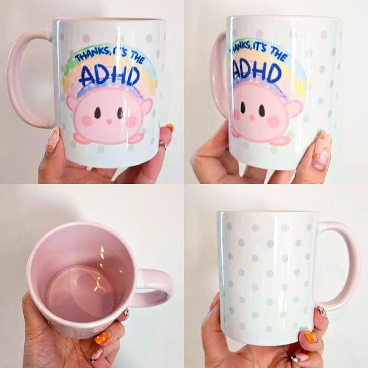 ilaikcake: Kirbs Mental Health Mugs 325ml (Assorted)