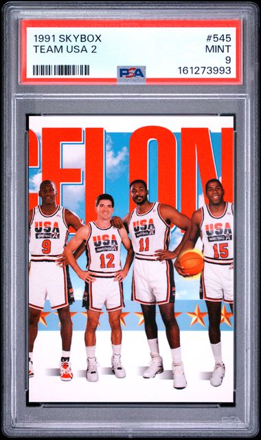 1991 SKYBOX #545 TEAM USA 2 [PSA 9]