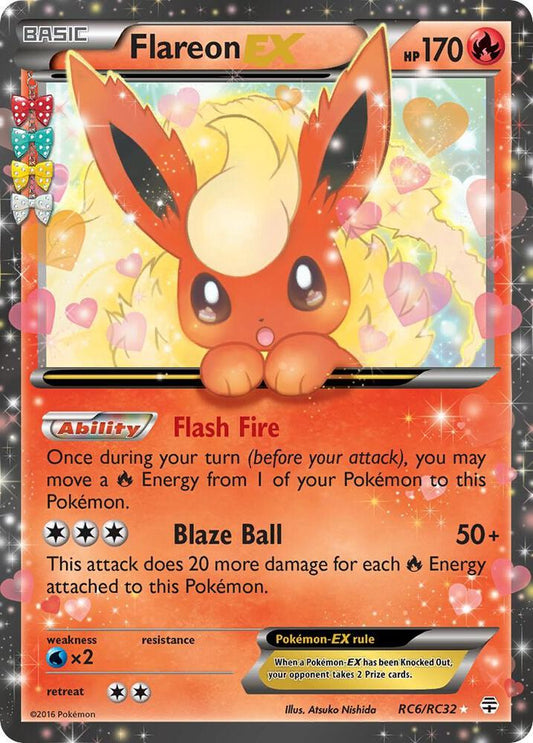 Pokemon TCG: Flareon EX RC6/RC32 - Generations: Radiant Collection (GEN)