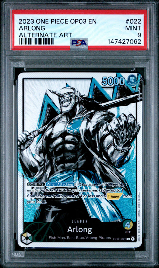 One Piece: Arlong | Alternate Art | OP03-002 Leader [PSA 9]