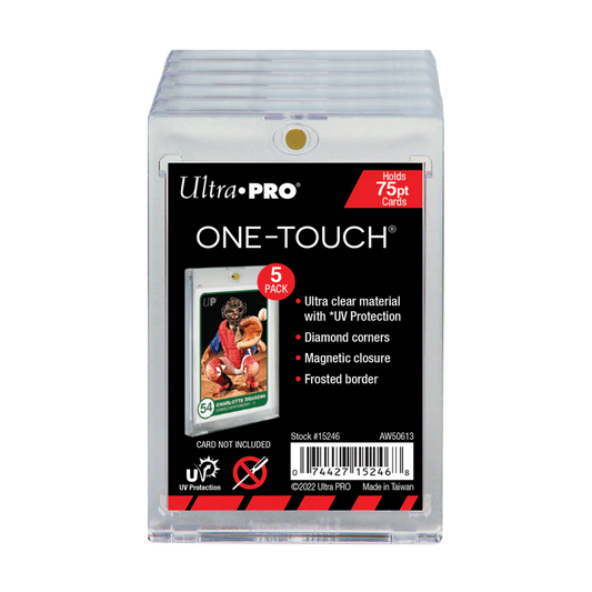 ULTRA PRO ONE TOUCH - 75PT -UV w/Magnetic Closure (5 PACK)