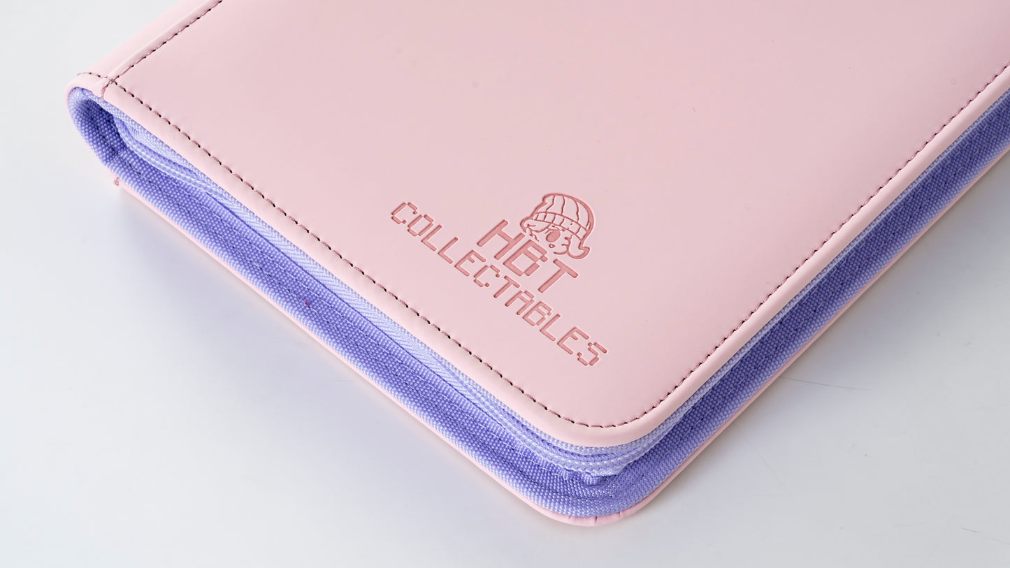 HBT Collectables: Premium 4 Pocket Binder (Pink/Purple) - PREORDER