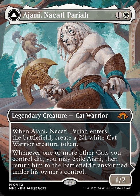 Ajani, Nacatl Pariah (Borderless) M Modern Horizons 3 442 NM