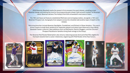 Topps Bowman 2026 MLB Baseball Blaster Box
