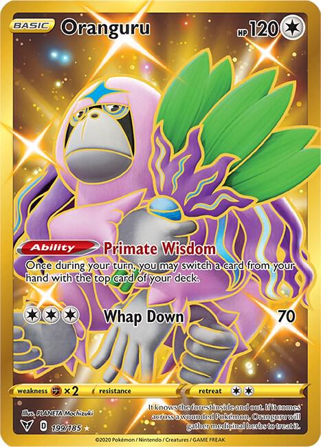 Pokemon TCG: Oranguru (Secret) - 199/185: Vivid Voltage (SWSH04)