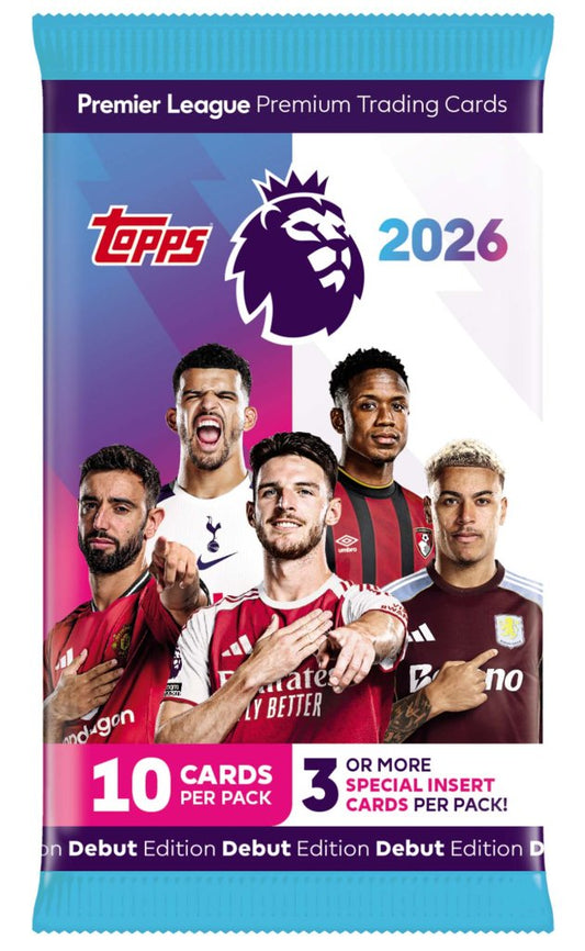 Topps Premier League 2026 Trading Cards: Booster Pack