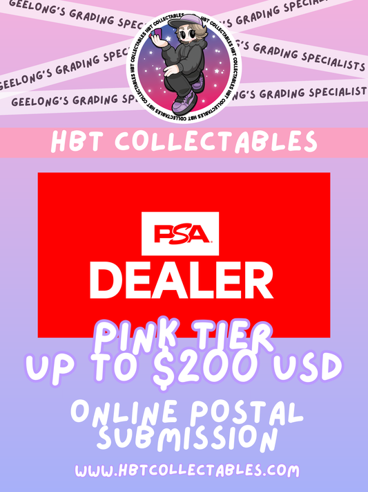 PSA Grading: Postal Submission - Pink Tier