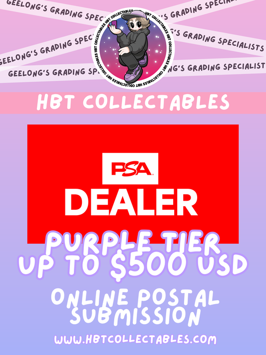 PSA Grading: Postal Submission - Purple Tier
