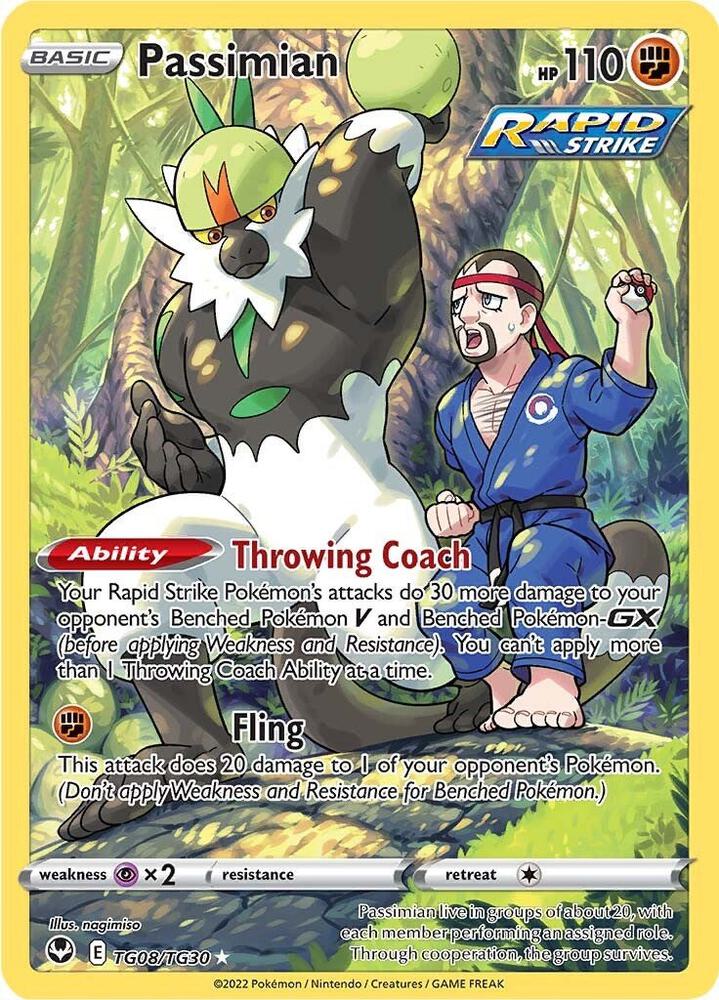 Pokemon TCG Single: Passimian - Silver Tempest Trainer Gallery (TG08)