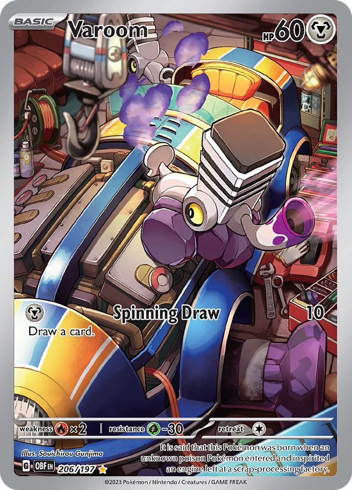 Pokemon TCG: Varoom - 206/197 - SV03: Obsidian Flames (OBF)