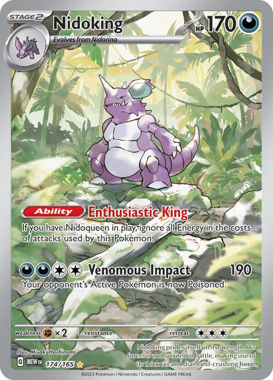 Pokemon TCG: Nidoking - 174/165 - SV: Scarlet & Violet 151 (MEW)