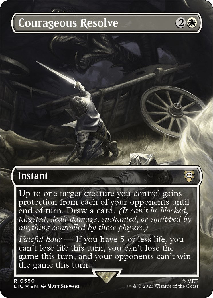 Courageous Resolve (Borderless) (Surge Foil)