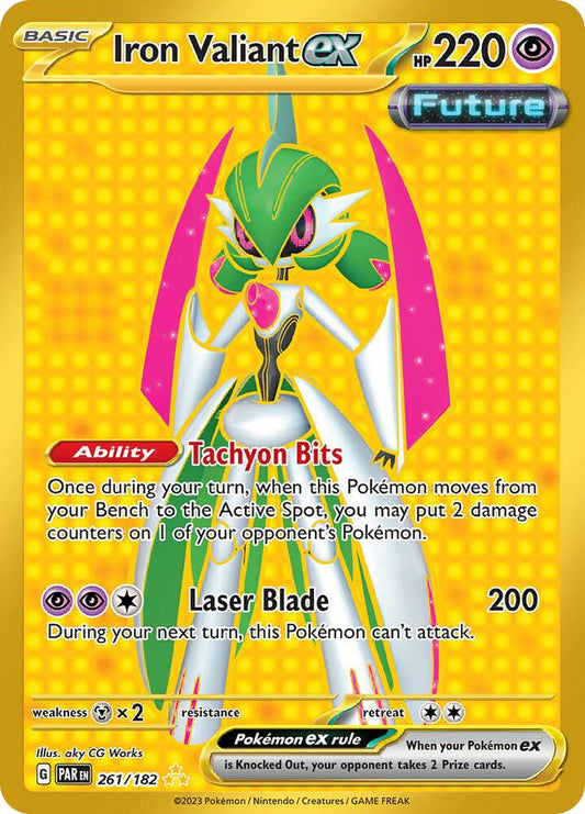Pokemon TCG: Iron Valiant ex - 261/182 - SV04: Paradox Rift (PAR)