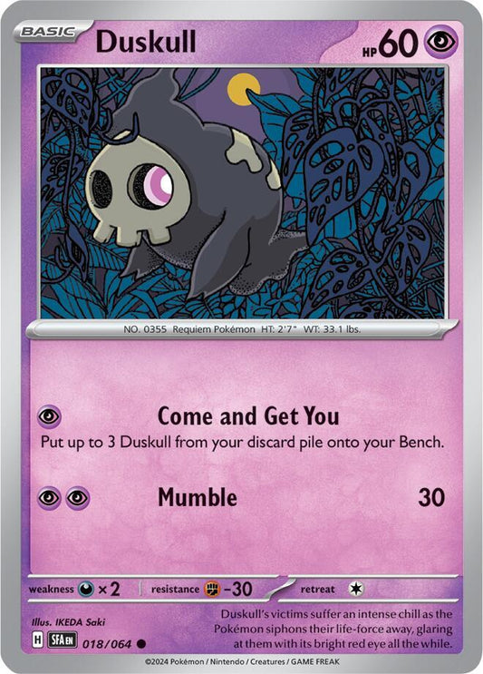 Pokemon TCG: Duskull - 018/064 - SV: Shrouded Fable (SFA)