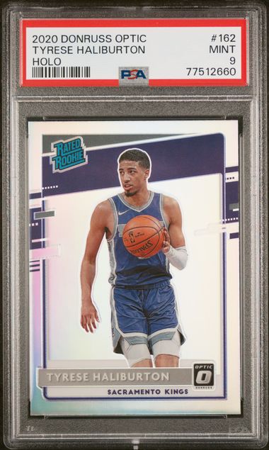 2020 PANINI DONRUSS OPTIC #162 TYRESE HALIBURTON HOLO [PSA 9]